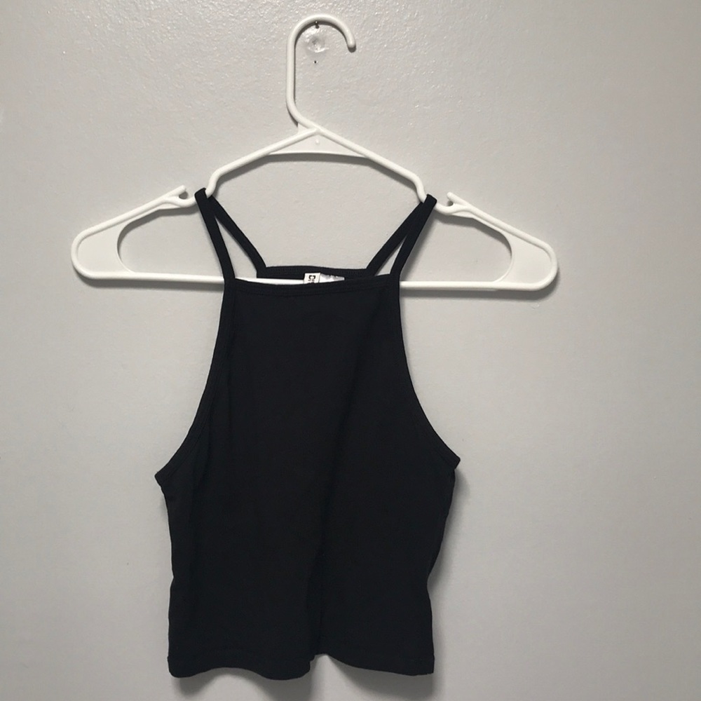 High neck crop top